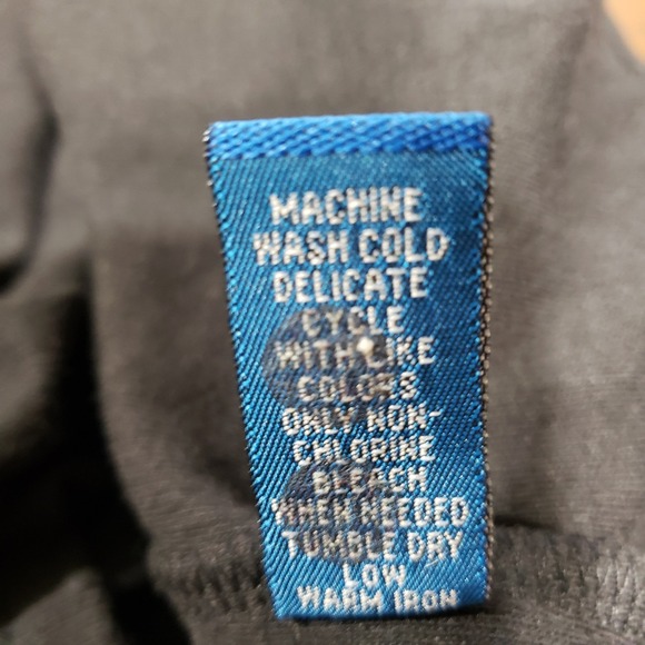 Karen Scott Sport Black Textured Knit Top 1X Plus 3/4 Sleeve Comfort Herringbone - Picture 7 of 7